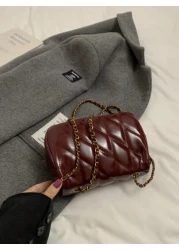 Nanfeng Chio2n Fancheng Red Maple Small Square Bag Women s New Red Chain Shoulder Crossbody Bag