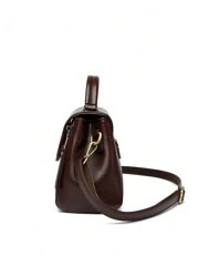 KAIDIFEINIROO محفظة نسائية عالية الجودة من الجلد الفاخر، موديل مكون من طبقتين قابل للقلب ليستخدم كحقيبة يد أو حقيبة