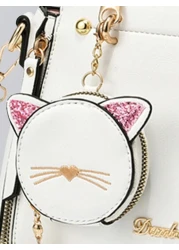 PLANEE Letter Decorated Handbag With Cute Cat Coin Purse Fashionable Mini Crossbody Bag Fashionable Shoulder Bag For Women Best Mothers Day Gifts Ever
