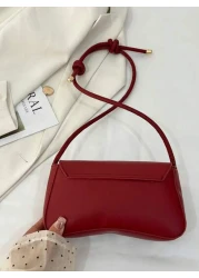 New Fashion Casual Metal Hardware Hot Selling Coin Small Purse Women Handbag Solid Color PU Leather