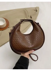 حقيبة كتف نسائية جديدة على الطراز الأوروبي والأمريكي، حقيبة يد كاجوال من البولي يوريثان متعددة الاستخدامات،