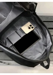 PU Waterproof Large Capacity Backpack Suitable For School Travel Laptop Cartoon Camo Pattern Fashion Casual Business Hiking Outdoor Multi Function Bag Black Great Gift For Father Boyfriend Backpack Fo