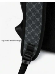 Men s Black Floral Flap Backpack Large Capacity Business Commuter Computer Bag Multi Pocket For Outdoor Activities Camping Gym Yoga Biking Perfect Gift For Men Essential For Students Backpack For Trav