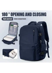 29 19 44cm Large Laptop Backpack Fits 14 15 6 Inch Notebook For Men Women Student College Bookbag School Computer Bag Hiking Backpack With Shoe Compartment Wet Pocket Camping Backpack College Backpack