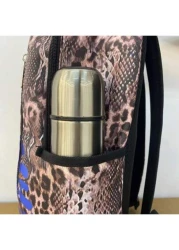 Fashionable Snake Print Backpack Large Capacity With Pockets Unisex Essential For Valentine s Day Autumn Winter Travel And Holiday
