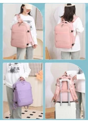 1 Pc Large Capacity Travel Backpack For Women Work Bag Carry On Hand Luggage Water Resistant Business Large Day Pack Weekender Bag Slim Laptop Backpack College Bag Computer Bag Gifts For Men Women For