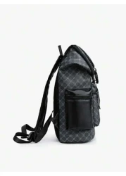 Men s Casual Backpack Flip Cover Fashion Travel Rucksack Lightweight And Portable Suitable For Travel Camping Hiking Student School Bag Youth Campus Commuter Great Gift