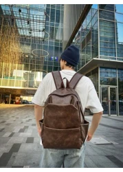 قطعة واحدة حقيبة ظهر عصرية مزدوجة، سعة كبيرة خفيفة الوزن متعددة الجيوب، مصنوعة من مادة البولي يوريثان مناسبة