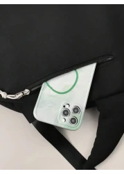 peach tree Large Capacity Shark Pattern Backpack Unisex Fashion Casual Shark Design Backpack Suitable For High School College Students Couple Travel University Outdoor Sports Multifunctional With Mult