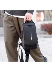 1 Multi Functional Waterproof Shoulder Bag Suitable For Outdoor Travel And Work Large Capacity Messenger Bag