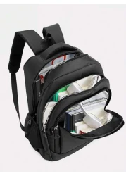 1pc Travel Business Laptop Backpack For 15 6 Inch PC Casual Sport Style Nylon Backpack For Men Large Student Bag Lightweight Multi Function Travel Bag Easy Storage Day Bag Stylish Business Travel Bag