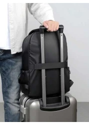 Black Waterproof Backpack Laptop Bag School Backpack For Men