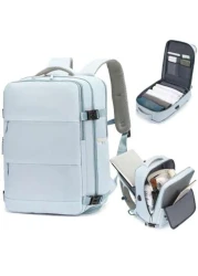 1pc Large Capacity Backpack With Shoe Compartment Casual Backpack With Charging Port Portable Laptop Backpack For Hiking Trekking Outdoor Sports Students