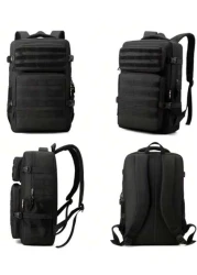 حقيبة ظهر خارجية متعددة الجيوب للرجال، يمكن أن تستوعب حقيبة كمبيوتر 15.6 بوصة، حقيبة مدرسية خفيفة الوزن، حقيبة