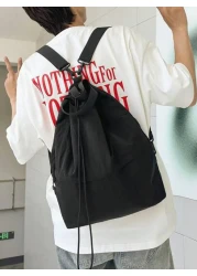 peach tree Large Capacity Men s Travel Backpack Drawstring Closure Outdoor Backpack Versatile Casual Commuter Lightweight Shoulder Bag Multifunctional Portable Fashion Leisure Gift Peach Tree Brand