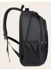 Classic Solid Color Versatile Shoulder Bag Casual Style Large Capacity Multi Pocket Backpack Adjustable Shoulder Strap Fashionable Commuter Bag Suitable For Travel Students And Daily Use