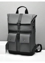 peach tree Multifunctional Large Capacity Business Travel Backpack Versatile School Laptop Backpack PU Leather Minimalist Style Unisex Backpack Suitable For Back To School Travel Hiking Outdoor Activi