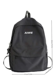 peach tree Minimalist Solid Color Nylon Backpack With Peach Tree Key Chain Christmas Men Bag Vacation Travel Essentials Dad Gifts School Bag Travel Backpack Large Capacity Sports Bag Laptop Bag Book B