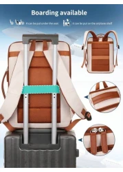 Myco Carry On Travel Backpack For Men Flight Approved 40L Personal Item Backpack With 3 Packing Cubes Travel Book Bag For Weekender College Office Christmas Gifts Winter Christmas Bag Travel Bag Schoo