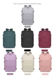 حقيبة ظهر سفر كبيرة للرجال حقيبة ظهر للحاسب المحمول في الأعمال قابلة للحمل 40x20x25 قابلة للحمل على الطائرة مقاوم