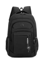 Leisure Sports Style Nylon Men S Backpack Can Hold 15 6In Computer Bag Large Capacity School Bag Lightweight Multi Functional Travel Bag Convenient Storage Day Bag Fashion Business Trip Bag Suitable F