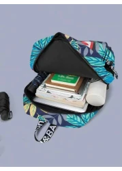 حقيبة ظهر وحقيبة كتف كبيرة من النايلون مقاومة للماء وخفيفة الوزن بتصميم جامعي، سعة كبيرة، تصلح لحمل كمبيوتر م