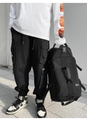 Multipurpose Student Backpack Can Be Used As School Bag Travel Bag Or Daypack Nylon Minimalist Travel Backpack Black Backpack For Vacation Hiking Camping Large Capacity Outdoor Present Valentines Gift