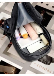 1pc Fashion Simple Casual Solid Color Large Capacity Backpack School Student Backpack Daily Backpack Lightweight Laptop Bag School Bag Shoulder Bag Graduate Student Business Outdoor Hiking Bag Back To