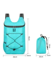 1PC Back To School Foldable Backpack 20L Outdoor Sports Bag For Men Water Resistant And Comfortable Folding Bag Ultra Light Portable Storage Bag Bag Waterproof Backpack Outdoor Sports Backpack Ultra L