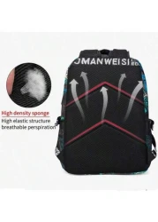 1pc Backpack School Bag Travel Backpack Boys Backpack Waterproof Fits 14 Inch Laptop USB Charging Port Functional Portable Casual For Students Boys Gift For Children Printed Straps And Letters Are Ran