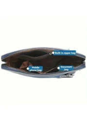 Stylish Oxford Large Capacity Shoulder Bag High Grade Cloth Waterproof Material Scratch Resistant Wear Resistant Spacious Sling Crossbody Bag For Hanging Out Daily Commute And Travel Goyard Vintage Pu