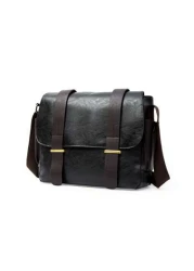 Men s Vintage Large Capacity Messenger Bag Stylish Shoulder Bag Business Crossbody Bag For Father s Day Gift Valentine s Day Gift Commuting College Students Sling Bag For Men