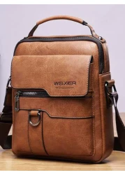 Men s Shoulder Bag Vintage Leather Hand Business Men s Casual Leather Bag Satchel Bag For Men Gift For Father Anniversary Laptop Bag