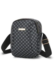 peach tree حقيبة صدر كاجوال مقاومة للماء من البولي يوريثان، حقيبة كروسبودي للكتف للرجال ، حقيبة رسول بلون بسيط عتي