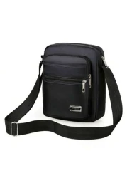 حقيبة كروس بودي صغيرة - نايلون بحجرات سحاب متعددة - حزام قابل للتعديل للارتداء المريح ، متعددة الاستخدامات لتل