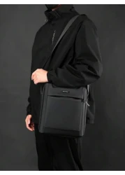 حقيبة كتف/عبر الجسم متعددة الوظائف مقاومة للماء، حقيبة يد عمل بسيطة، حقيبة سعة كبيرة مربعة الشكل، حقيبة نايلو