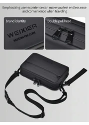 1pc Crossbody Bag Shoulder Bag Waist Bag Handbag Sports Bag Wallet Card Holder Fabric Multiple Compartments Pockets Adjustable Shoulder Strap Hiking Christmas Winter Gifts Hip Bag Tote Bag Black Bag H