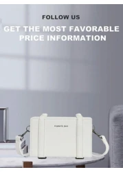 peach tree 1pc White Simple Design Adjustable Strap Neutral Mini PU Box Crossbody Bag Peach Tree Christmas Men Bag Vacation Dad Gifts Retro Bag Vintage Shoulder Bag Messenger Bag Tote Bag Side Bags Fo