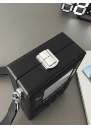 peach tree حقيبة جلد صناعي للكتف يومية، حقيبة كتف لوحدة التحكم في الألعاب، حقيبة صدر خفيفة الوزن للرجال، حقيبة رسو