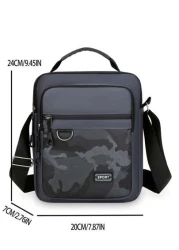 New Multifunctional Men s Bags Korean Version Of The Simple Sports Outdoor Crossbody Bag Men s Large Capacity Shoulder Bag