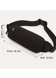 Men Sport Sling Bag Plus Water Resistant Earphone Friendly Phone Pack With Eyelets Ldealfor Cycling Skateboarding Hiking And Daily Commute With Construction And CasuaStyle