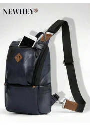 Men s Fashion Chest Bag Anti Theft Men s Crossbody Bag Waterproof And Lightweight Adjustable Shoulder Strap Backpack Small Chest Bag For Hiking Travel Outdoor Activities