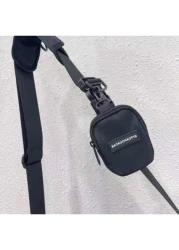 Waterproof Nylon Crossbody Bag With Adjustable Strap For Men Women Unisex Multifunctional Black Shoulder Bag With Large Capacity For Work Travel Camping Beach Holiday Vacation Travel Essentials For Hi