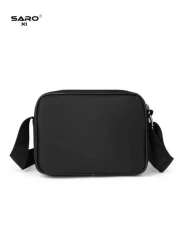 saroxi حقيبة كتف رجالية قطعة واحدة ، حقيبة رسول ذات جيب جانبي ، حقيبة متداخلة ، حقيبة مربعة ، متعددة الوظائف ، مقا