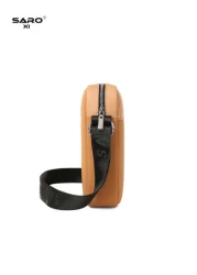 1pc Men s Solid Color Oblique Shoulder Bag Side Pocket Messenger Bag Casual Crossbody Square Pouch Multifunctional Commuting Bag Minimalist Style Black Or Brown Gift For Men Boyfriend