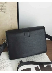 peach tree Men s Briefcase Shoulder Bag Small Square Crossbody Bag PU Waterproof Flap Covering Business Wallet Unisex Casual Storage Bag Suitable For Business Trip Toiletries Tools Large Capacity Vint