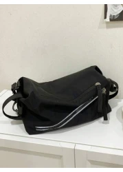 peach tree حقيبة كتف رجالية 1 قطعة، حقيبة كتف، حقيبة حمل صغيرة، متعددة الألوان، قماش نايلون خفيف للاستخدام اليومي،