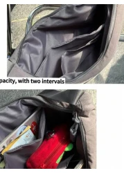 Men s Stylish Solid Color Large Capacity Crossbody Bag Business Commuter Simple Chic Shoulder Bag Streetwear Dumpling Bag Outdoor Activities Convenient Travel Sling Bag Multi Pocket Suitable For High