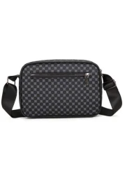 قطعة واحدة (9.9 بوصة * 7.1 بوصة * 2.4 بوصة) حقيبة كتف أنيقة ، حقيبة رسول ، حقيبة كتف ، حقيبة عبر الجسم ، حقيبة مربعة ، م