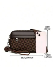 حقيبة يد رجالية ذات تصميم بسيط موديل 2025، مزودة بسحاب، مناسبة للاستخدام اليومي والسفر والرحلات، يمكن ارتداؤها